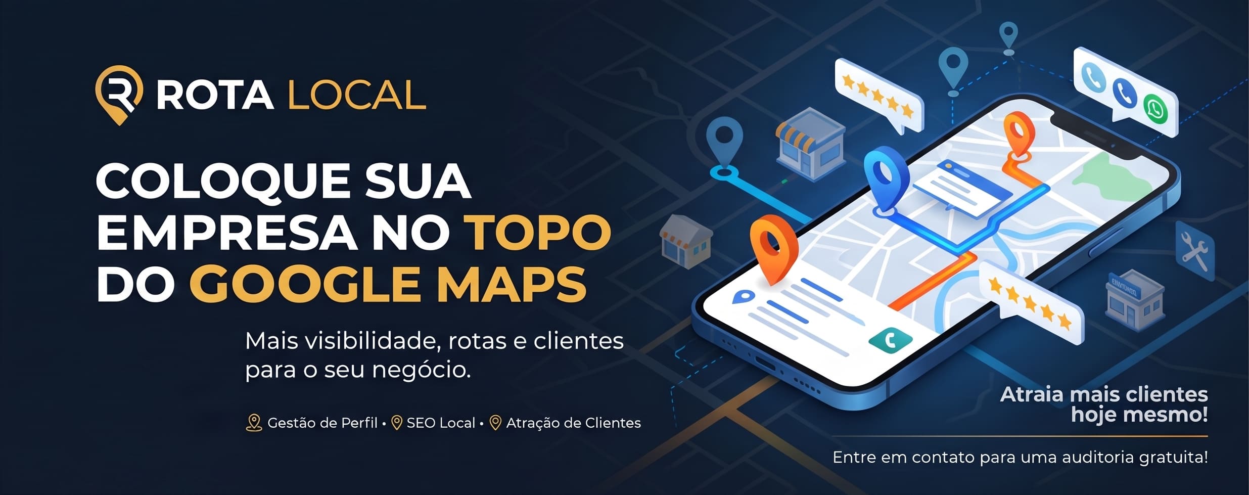 Ecossistema Google Maps Rota Local com visão 3D de rotas e avaliações